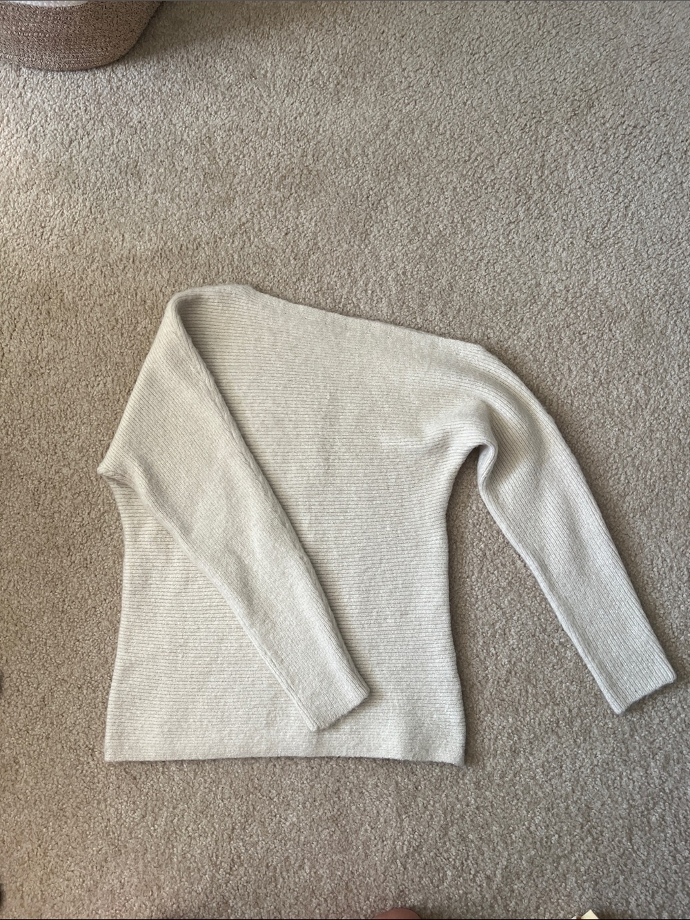 Treasure & Bond Off-the-Shoulder Sweater in Cream